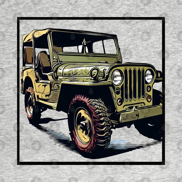 Jeep Willys by VirtuDivine Art